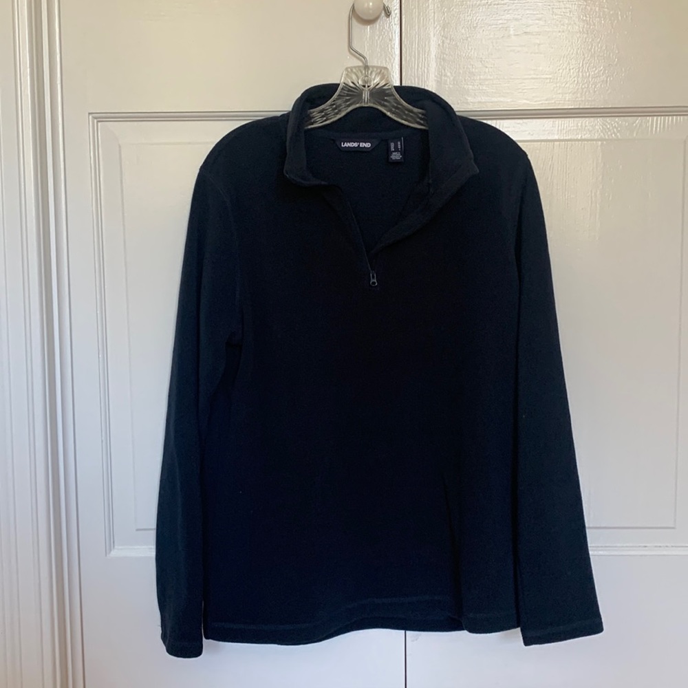 Women's Quarter Zip Fleece Pullover Top, Size M